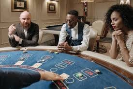 Live dealer blackjack table interface on faw99 indonesia app